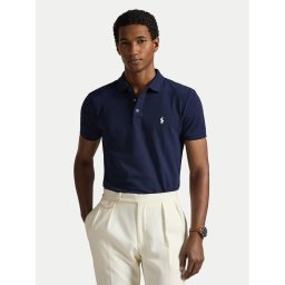 Polo Ralph Lauren Тениска с яка и копчета 710941439038 Тъмносин Custom Slim Fit