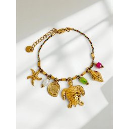 Златна гривна Aphrodite Maretta с морски висулки