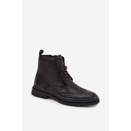 Мъжки кожени боти до глезена Lee Cooper