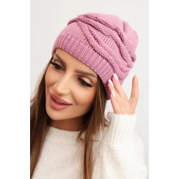 Дамска зимна шапка с декоративен мотив K429