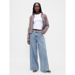 Дамски широки дънки GAP UltraSoft