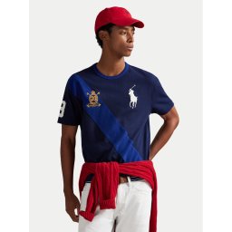 Polo Ralph Lauren Тишърт 710981767003 Тъмносин Regular Fit