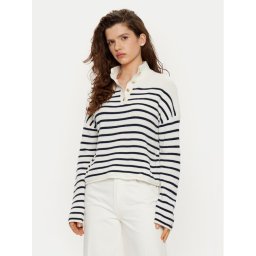 Tommy Hilfiger Пуловер WW0WW44981 Бял Relaxed Fit