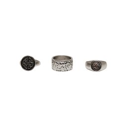 3-Pack Ring Set - Silver Color