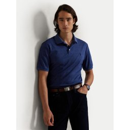 Polo Ralph Lauren Тениска с яка и копчета 710P07351002 Тъмносин Slim Fit