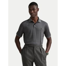 Polo Ralph Lauren Тениска с яка и копчета 710P07351001 Сив Slim Fit