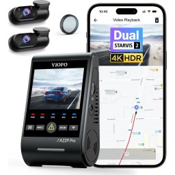 VIOFO Видеорегистратор Dash Cam A229 Pro 3 Channel - 4K