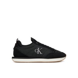 Calvin Klein Сникърси Retro Runner Sock Laceup Mix Mat YW0YW02060 Черен