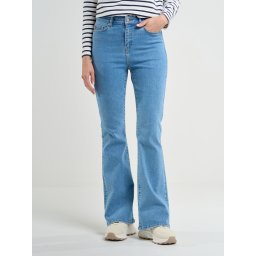 Big Star Woman's Flare Trousers Denim 190062 Denim-158