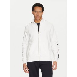 Tommy Hilfiger Суитшърт Global Stripe MW0MW37468 Бял Regular Fit