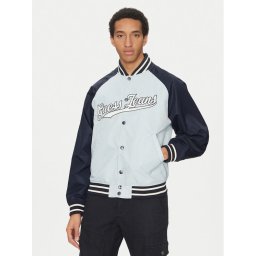 Guess Jeans Яке бомбър M5GL32 WHAA2 Светлосиньо Regular Fit