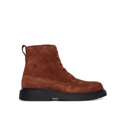 Calvin Klein Зимни обувки Combat Ess Lace Up Zip Boot Su YM0YM01371 Кафяв