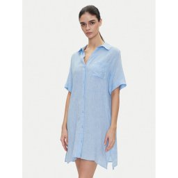DKNY Нощница YI30054 Светлосиньо Relaxed Fit