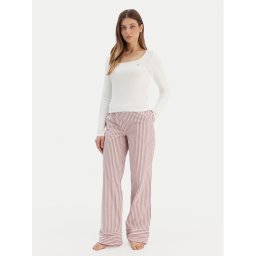 Tommy Hilfiger Пижама UW0UW06143 Екрю Regular Fit