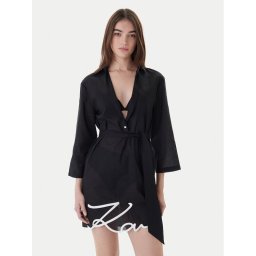 KARL LAGERFELD Плажна рокля A2W46075 Черен Regular Fit