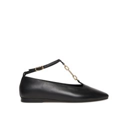 Tommy Hilfiger Балеринки Th-Bar Chain Ballet FW0FW09003 Черен
