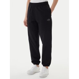 Calvin Klein Jeans Долнище анцуг Foil Monologo LV047E826G Черен Regular Fit