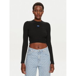 Hugo Пуловер Scoovy_B 50518280 Черен Slim Fit