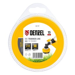 Корда за тример, квадратна, 2,0 мм х 15 м, FLEX CORD// Denzel