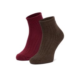 Nine West Дълги чорапи CEO_LA_NW_12744_Z_AW25 (2-PACK) Кафяв