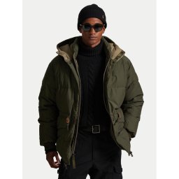 Polo Ralph Lauren Пухено яке 710977087001 Зелен Regular Fit