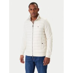 Tommy Hilfiger Преходно яке Mix Media Ess MW0MW41329 Кремав Regular Fit