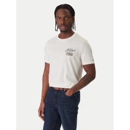 Tommy Hilfiger Тишърт Modern Ath Graphic MW0MW41471 Екрю Regular Fit