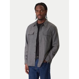 Calvin Klein Риза Easy LV04LE114G Сив Relaxed Fit