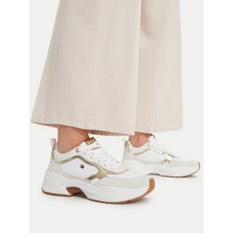 Tommy Hilfiger Сникърси Th Chunky Runner Metallic FW0FW09204 Екрю