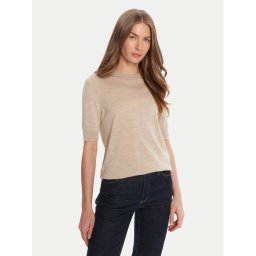 BOSS Пуловер Farbella 50544996 Бежов Slim Fit