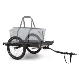 KLARFIT Companion Travel L, товарно ремарке, L, 40 кг, велосипедно ремарке, ръчна количка, 16 (BCT1-CompanionT-Grey)