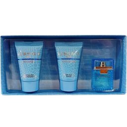 Versace Man Eau Fraiche Комплект (EDT 5ml + AS Balm 25ml + Shower Gel 25ml) за Мъже