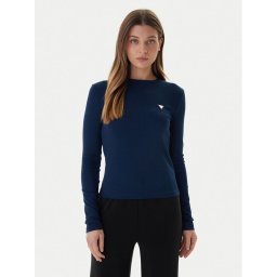 Guess Блуза V6RI00 KD741 Тъмносин Slim Fit