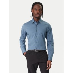 Calvin Klein Риза Essentials LV019EU037 Син Slim Fit