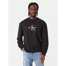 Calvin Klein Jeans Суитшърт LV04RD242G Черен Regular Fit