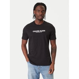 Calvin Klein Тишърт 30s Graphic LV04RE820G Черен Regular Fit