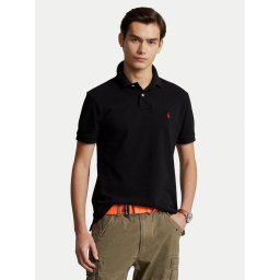 Polo Ralph Lauren Тениска с яка и копчета Core Replen 710795080 Черен Slim Fit