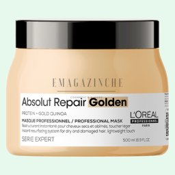 L'Oreal Professionnel Златна маска за интензивно възстановяване на увредената коса 500 мл. Absolut Repair Gold mask