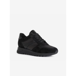Black Women's Suede Sneakers Geox Tabelya - Women's