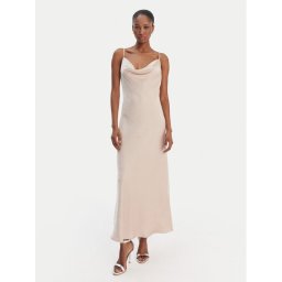 Guess Официална рокля W6RK50 WJ732 Бежов Classic Fit