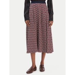 Tommy Hilfiger Пола тип трапец WW0WW49373 Бордо Regular Fit