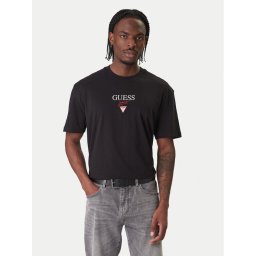 Guess Jeans Тишърт M6RI45 K8HM0 Черен Oversize