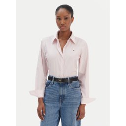 Tommy Hilfiger Риза Ess WW0WW47169 Розов Regular Fit