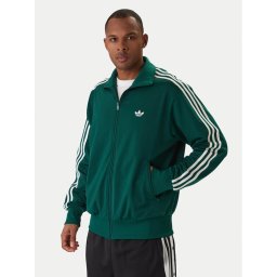 adidas Суитшърт Firebird KD8314 Зелен Loose Fit