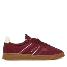Сникърси Tommy Jeans The Greenwich Edge Suede EN0EN02924 Бордо