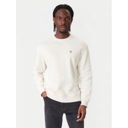 Calvin Klein Jeans Суитшърт LV04RC296G Екрю Regular Fit