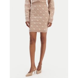 Guess Пола тип молив W4BD0S Z3JD2 Бежов Regular Fit