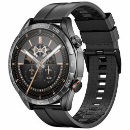 HAYLOU Solar 5 Смарт часовник-1.58" AMOLED, Bluetooth обаждания, NFC, 150+ спорта, 24/7 здравен мониторинг, IP68 (Черен, Бял)