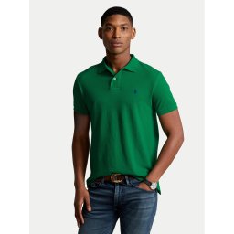 Polo Ralph Lauren Тениска с яка и копчета 710795080019 Зелен Slim Fit