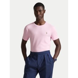 Polo Ralph Lauren Тишърт 710740727010 Розов Slim Fit